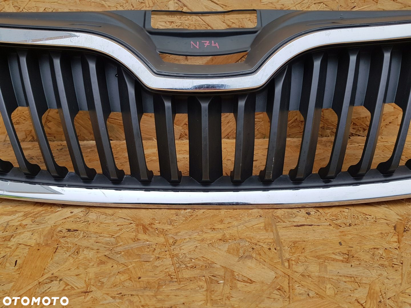 SKODA RAPID 12- ATRAPA GRILL KRATKA ZDERZAKA PRZEDNIEGO CHROM 5JA853668 - 4
