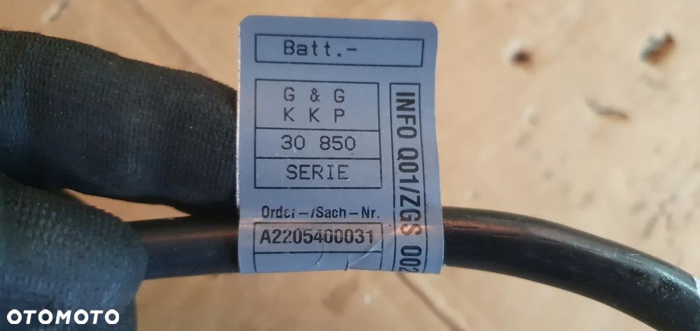 Klema minusowa akumulatora Mercedes A-Klasa W169 A2205400031 - 7