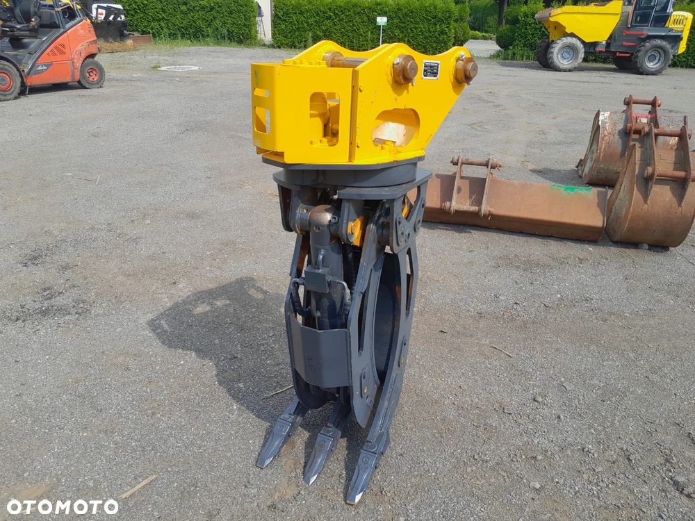 Chwytak hydrauliczny obrotowy sortujący wyburzeniowy kleszcze pięciopalczaste waga, 300kg NOWE!!! - 6