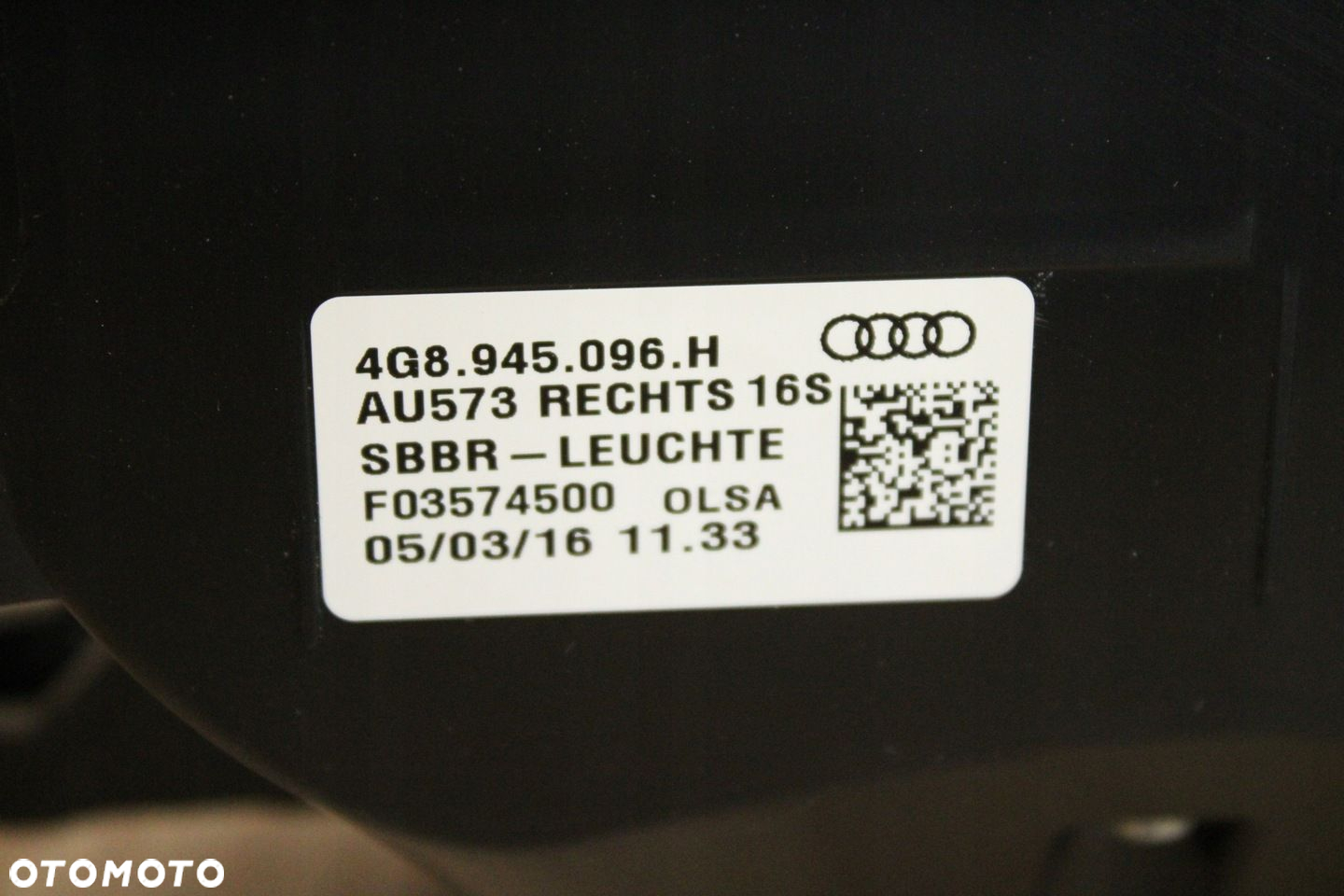 ORYGINALNA LAMPA PRAWY TYŁ LED MATRIX AUDI A7 C7 LIFT 4G8945096H 32km EUROP - 6
