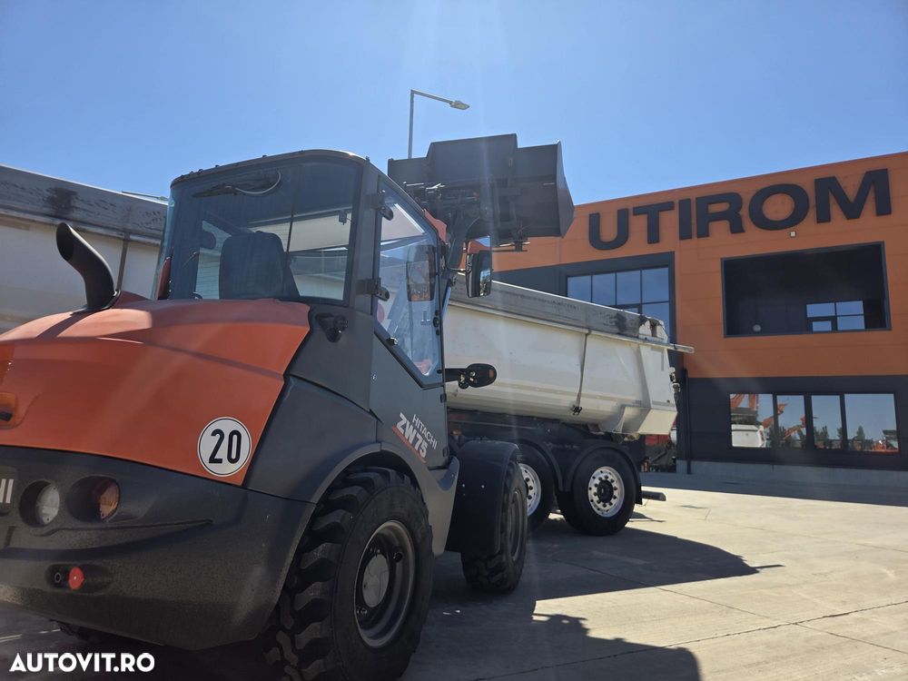 Hitachi ZW75-6, 2023, 151h, EX DEMO, 6 tone, ridica 2,4tone la 3,2m, Cupla rapida, CUPA 1mc, FURCI, articulat, transmisie 4x4, Deutz 75CP, 2 locuri, produs in Germania, posibilitate leasing 4 ani-PROMOTIE 51.900 EUR+Tva - 14
