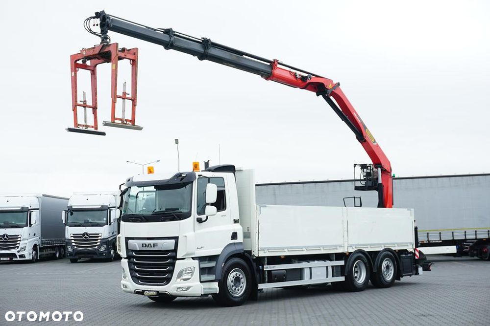 DAF CF / 480 / 6 X 2 / SKRZYNIOWY + HDS / PALFINGER PK 22 001L / OŚ SKRĘTNA / CHWYTAK - 1