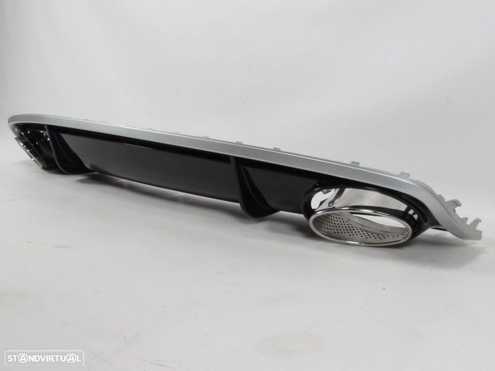 Difusor parachoques C/ Ponteiras LOOK RS4 Trás Novo/ ABS AUDI A4 (8K2, B8)/AUDI... - 2