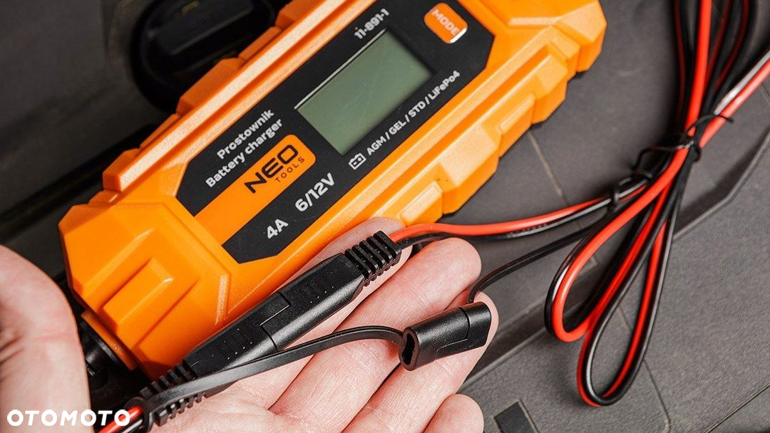 NEO ŁADOWARKA PROSTOWNIK DO AKUMULATORA 4A/70W 12V - 6