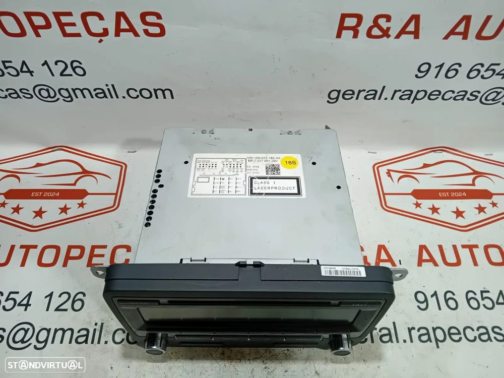 Auto Rádio VW Golf VI Passat B7 1K0035186 Original - 2