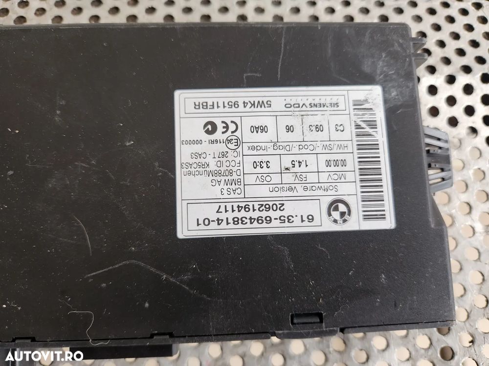 Modul Calculator Unitate CAS Bmw E90 E91 E81 E87 Cod  - Dezmembrari Arad - 4