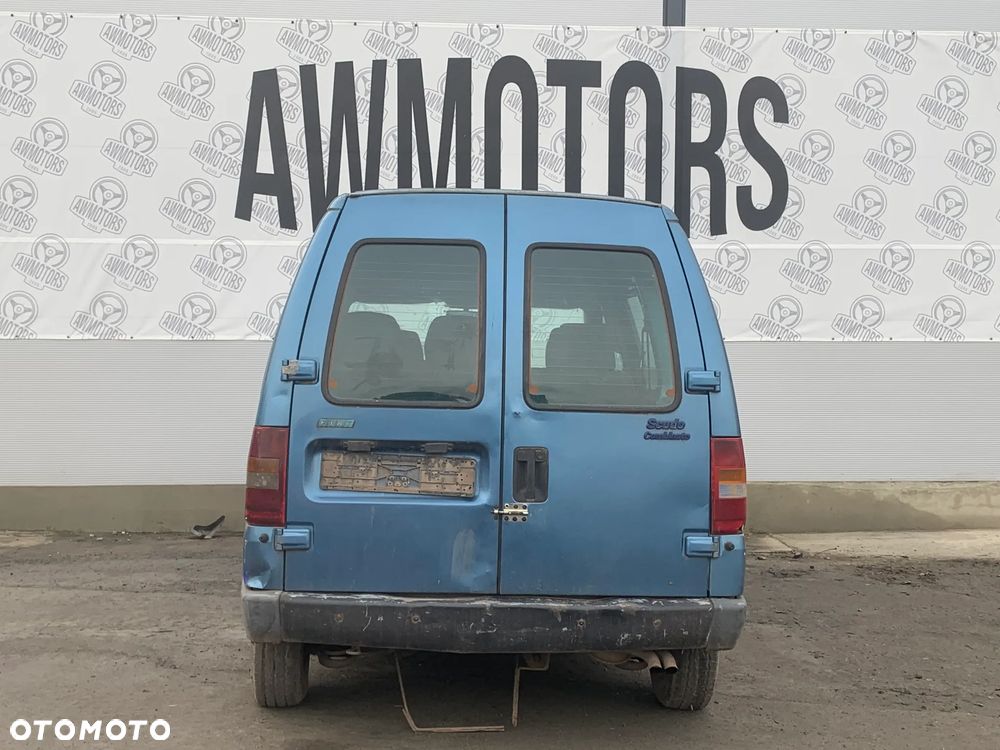 FIAT SCUDO 1999 *SAMOCHÓD NA CZĘŚCI* 3317 MASKA, LAMPA, DRZWI, LUSTERKO, ZDERZAK, GRILL, BŁOTNIK, KLAPA, BELKA, DESKA, FOTELE, KANAPA, ĆWIARTKA, KIEROWNICA, TARCZE, ZACISKI, ZAWIESZENIE, KOMPLETNY PRZÓD, KOMPLETNY TYŁ, LICZNIK, ZEGARY, PRAWE LEWE PRZÓD TYŁ - 4