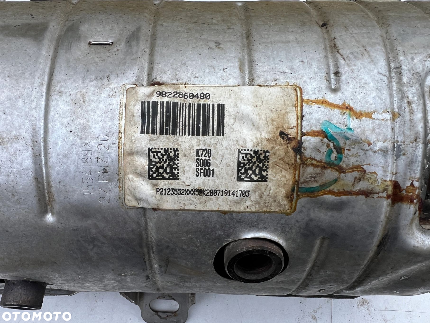 PEUGEOT OPEL KATALIZATOR DPF 1.5 9822860480 K720 ORYGINAŁ JAK NOWY - 2
