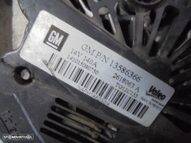 Alternador 13586366 TG12C155 OPEL ASTRA J 2015 1.6 CDTI 110CV 4P BRANCO VALEO 14V 140A - 5