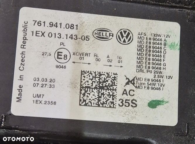 lampa reflektor przód lewy vw touareg iii full led 761941081 - 13