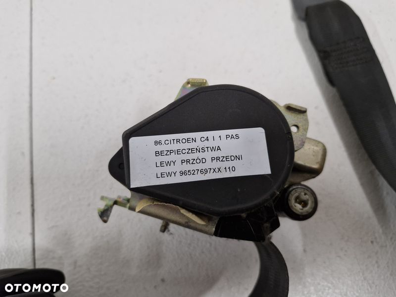 CITROEN C4 1 I PAS BEZPIECZEŃSTWA LEWY PRZÓD PRZEDNI 96527697XX - 6