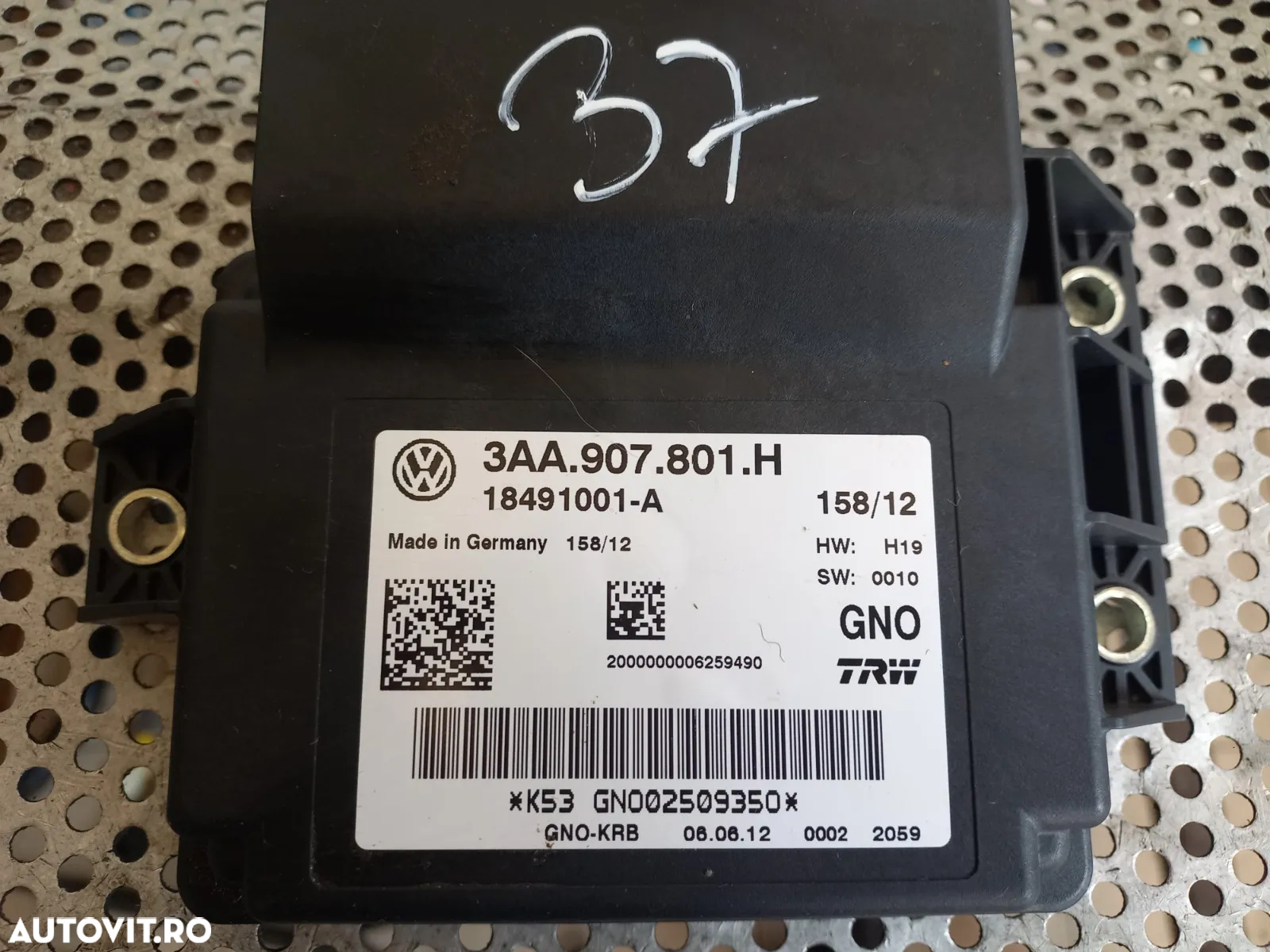 Calculator Modul Frana De Mana Vw Passat B7 An 2011-2012-2013-2014-2015 Motor 1.6 Tdi CAY Cutie MYB - 5