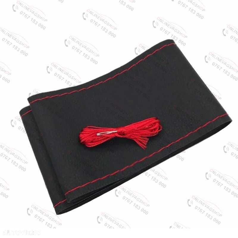 Husa piele pentru imbracat volan auto - 5