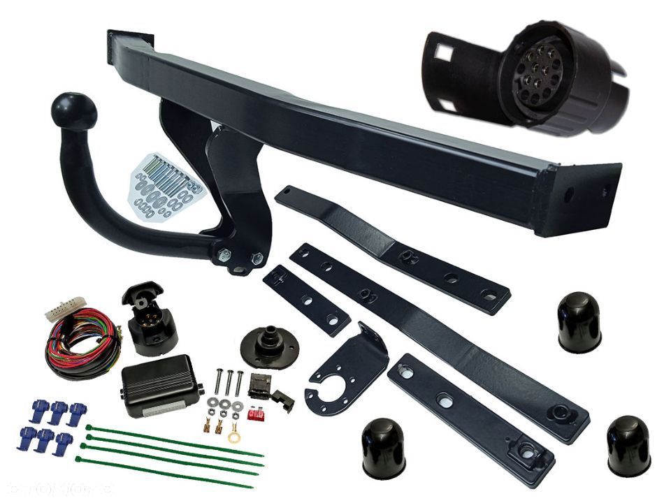 RENAULT SCENIC 2 II + GRAND HAK HOLOWNICZY Z MODUŁEM MODUŁ + WIĄZKA 7 PIN + GNIAZDO + ADAPTER 7/13 - 2