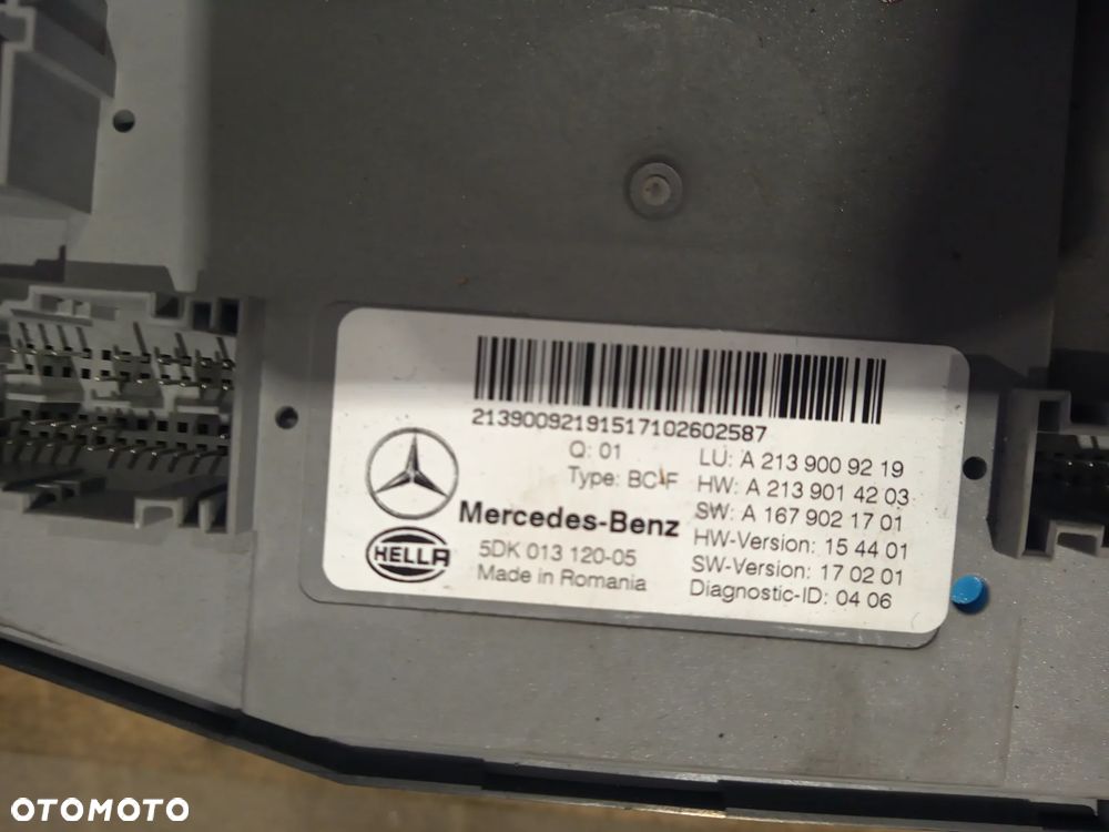 MERCEDES-BENZ E W213 KOMPUTER / STEROWNIK ECU I KOMPLET KLUCZY A6549003200 - 2