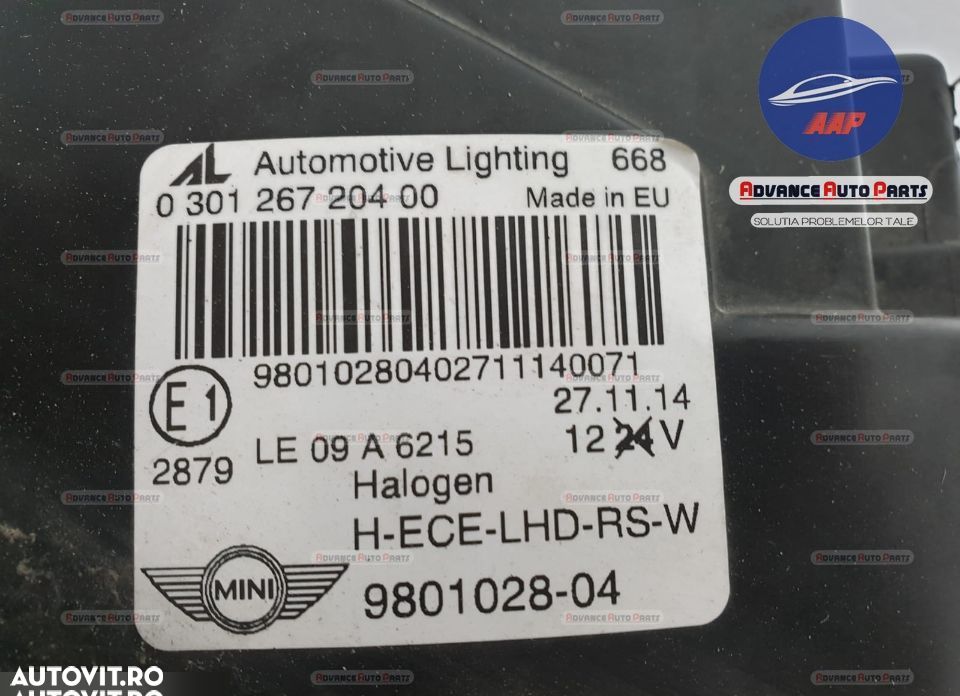 Far stanga original Mini  Countryman  R60 2010 2011 2012 2013 2014 201 - 9