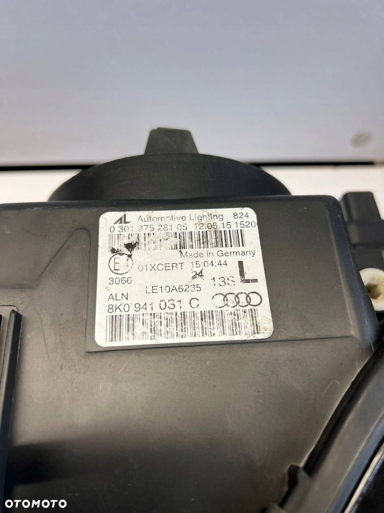 8K0 941 031 C Lampa BIXENON skrętny kompletna Audi A4 S4 B8 8K 2013 LEWY EU - 6