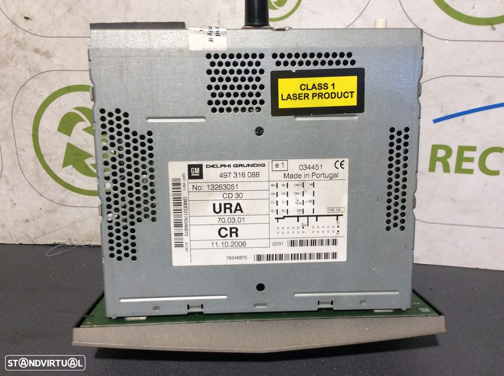 Radio Opel Astra GTC 497316088  CD30 - 2