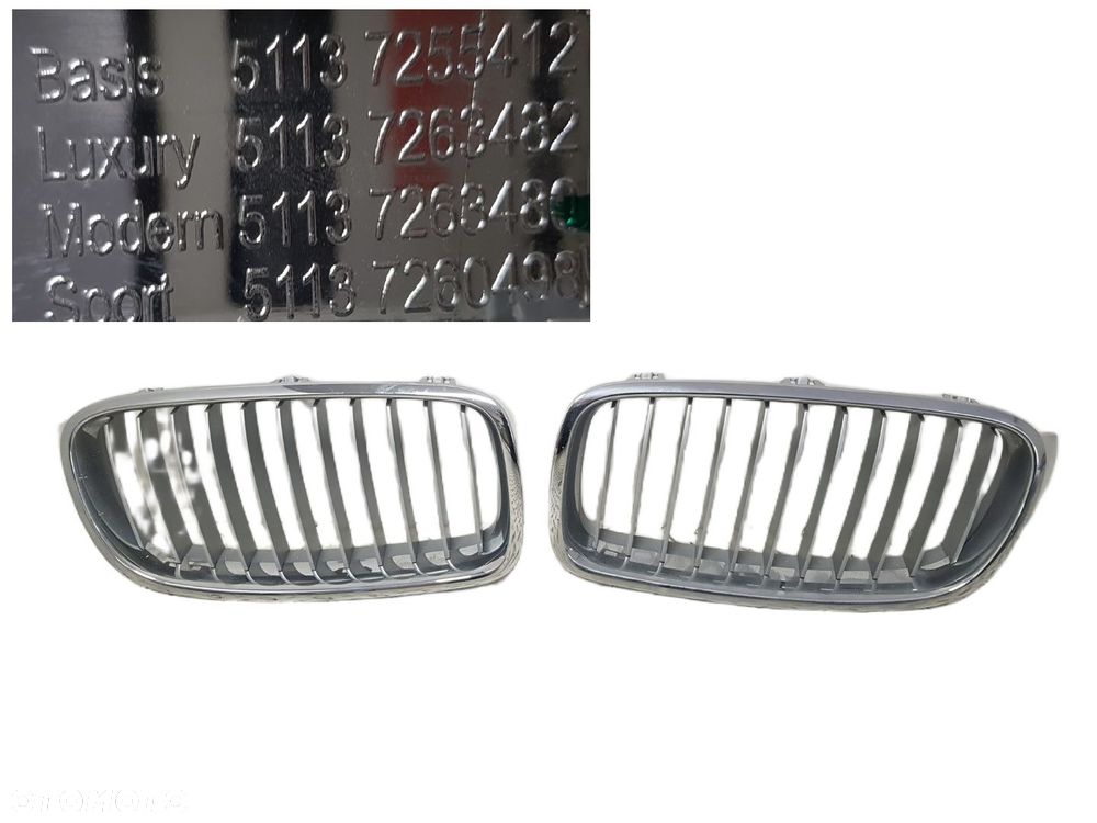 NOWY ORYGINALNY GRILL ATRAPA NERKA PRAWA BMW 3 LCI LIFT  F30 F31 15-18 7255412 - 1