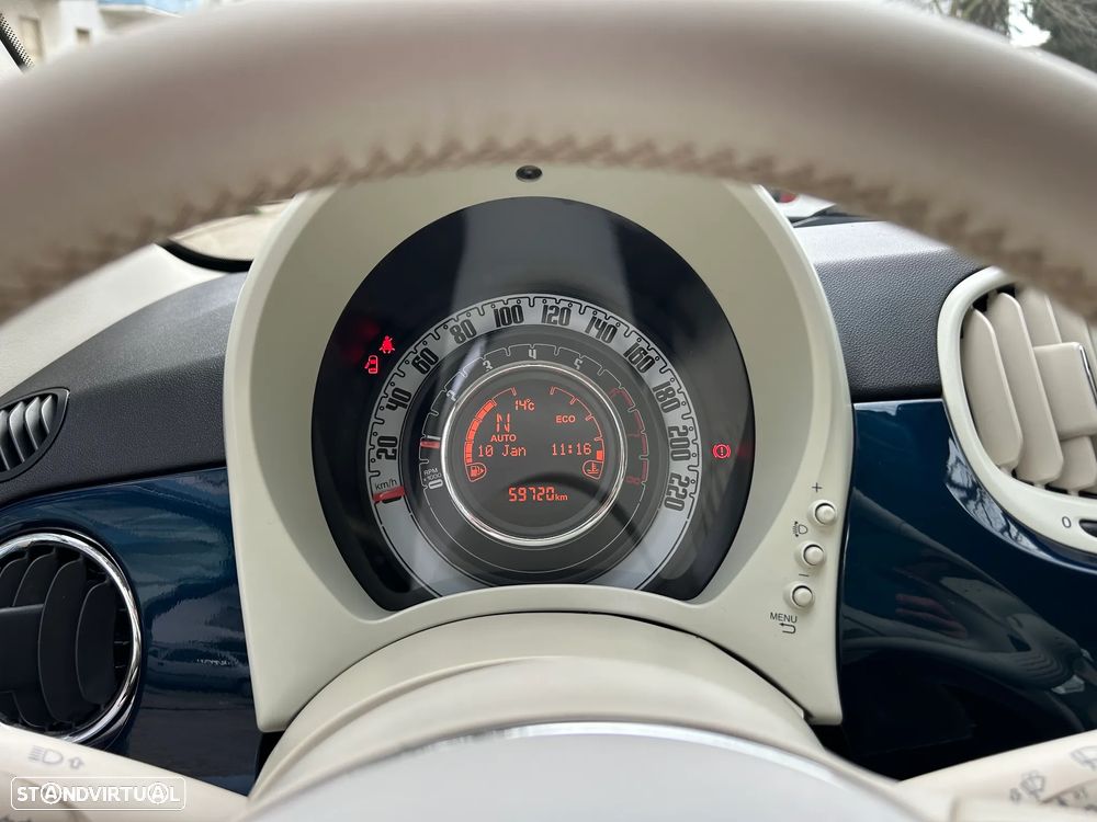 Fiat 500C 1.2 Lounge Dualogic - 9