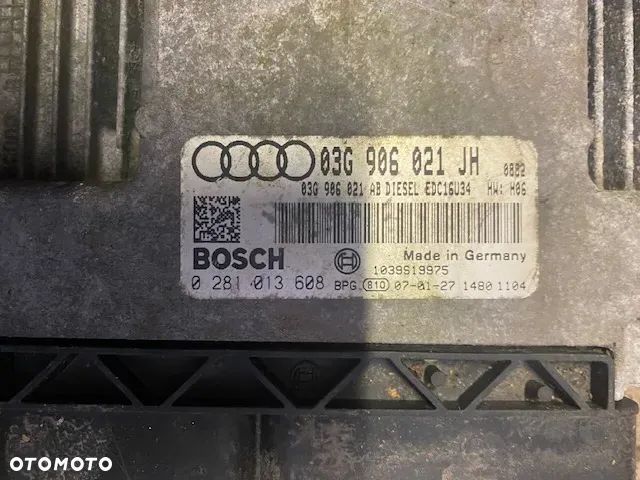 STEROWNIK KOMPUTER SILNIKA AUDI A3 8P 03G906021JH 0281013608 - 2