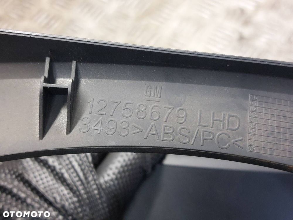 RAMKA LICZNIKA PRZEŁĄCZNIK ŚWIATEŁ CUPHOLDER SAAB 9-5 I 12758679 12760589 - 7