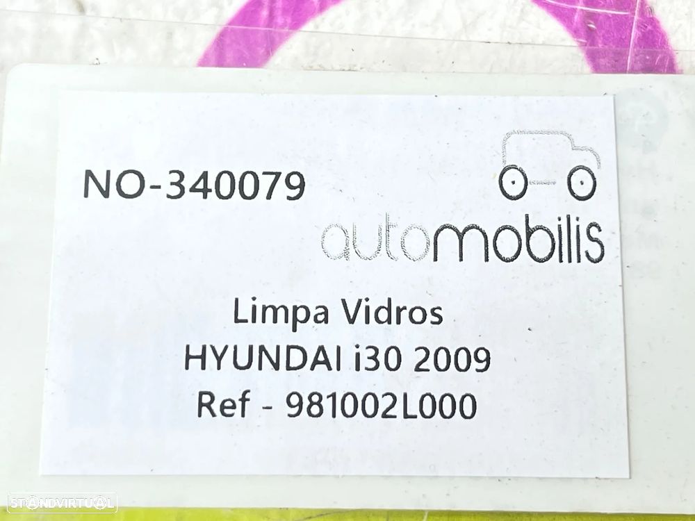 Limpa Vidros  HYUNDAI i30 Ref. 981002L000 - NO. 340079 - 4