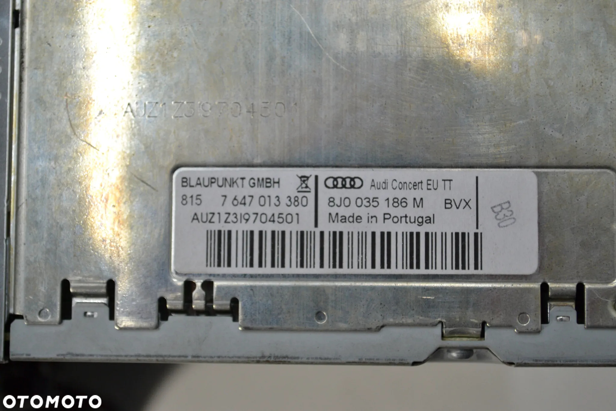 AUDI TT BLAUPUNKT RADIO ODTWARZACZ MP3 8J0035186M GORLICE - 7