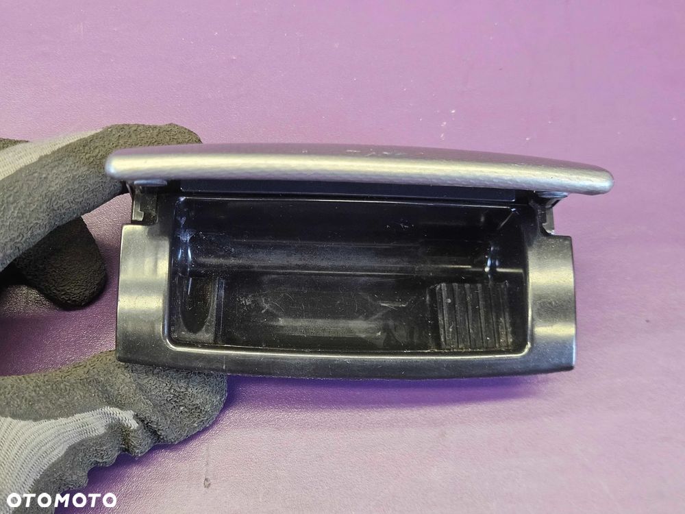 Popielniczka Tył Tylna 8E0857961 M 8E0858433 Klapka Wkład Srebrna Rybia Łuska Carbon Audi A4 B6 B7 - 15