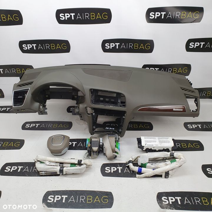 AUDI Q5 8R DESKA ROZDZIELCZA KONSOLA KOKPIT PULPIT PODUSZKI AIRBAG AIR BAG PASY KIT SET - 1