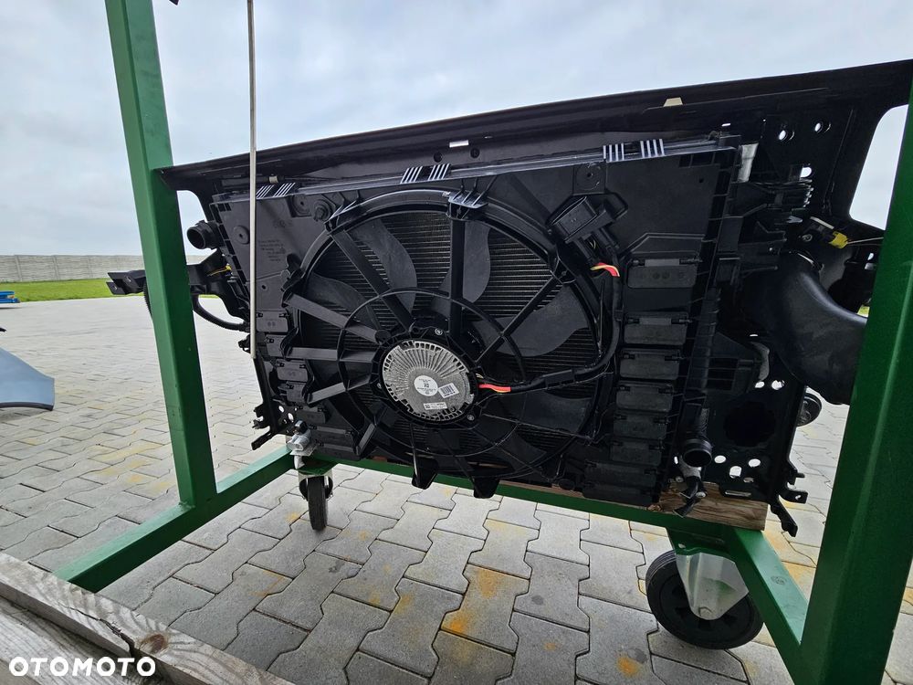 VW TOUAREG 7P 10-18R PAS PRZEDNI PRZOD 3.0 TDI CHLODNICE WENTYLATORY BELKA WZMOCNIENIE KOMPLET 7P0121201 J - 6