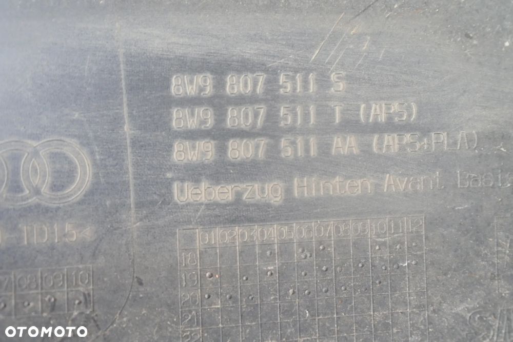 Audi A4 kombi lift 8W9 Zderzak tył tylny - 6