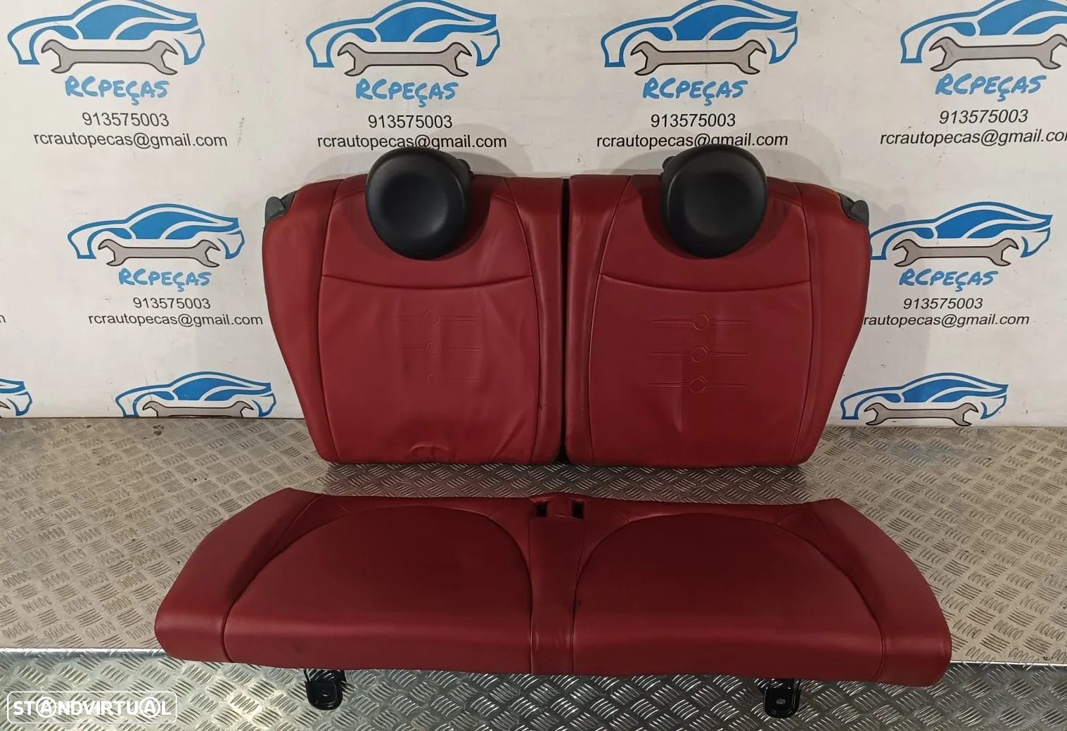 .BANCOS FIAT 500 312 SPORT PELE QUARTELAS - 15