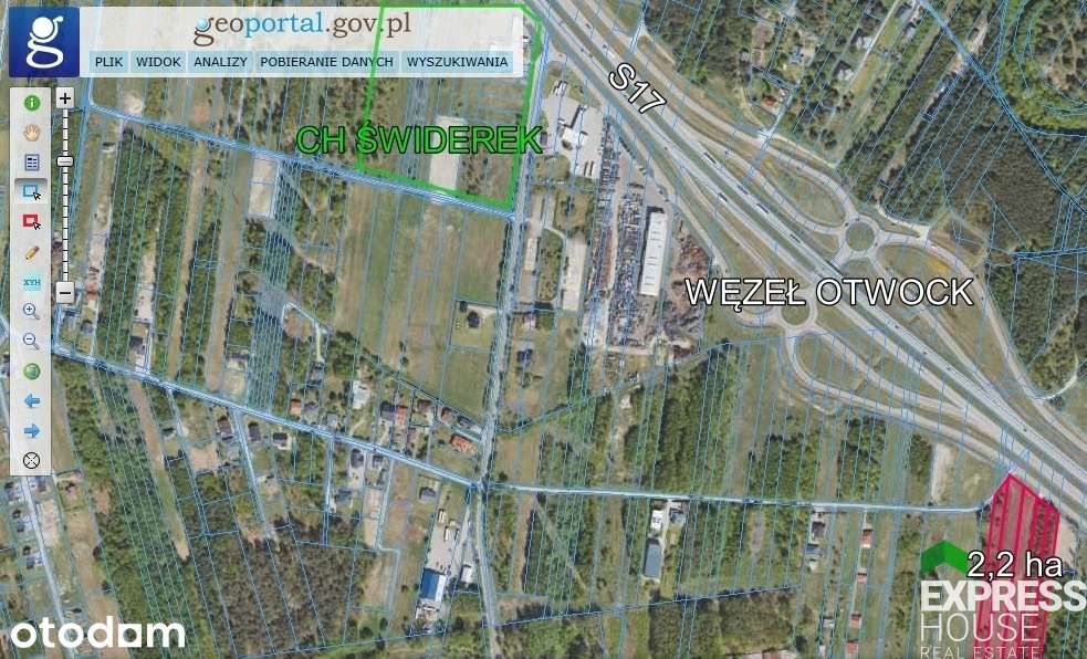 Działki inwestycyjne | S17 | Otwock | U/P | 0,7 ha - Pełny obrazek: 2/2