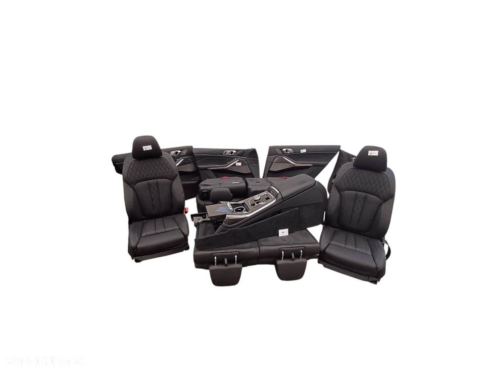 WNĘTRZE TAPICERKA KOMPLET BMW X7 G07 VASW Leather Merino black - 3