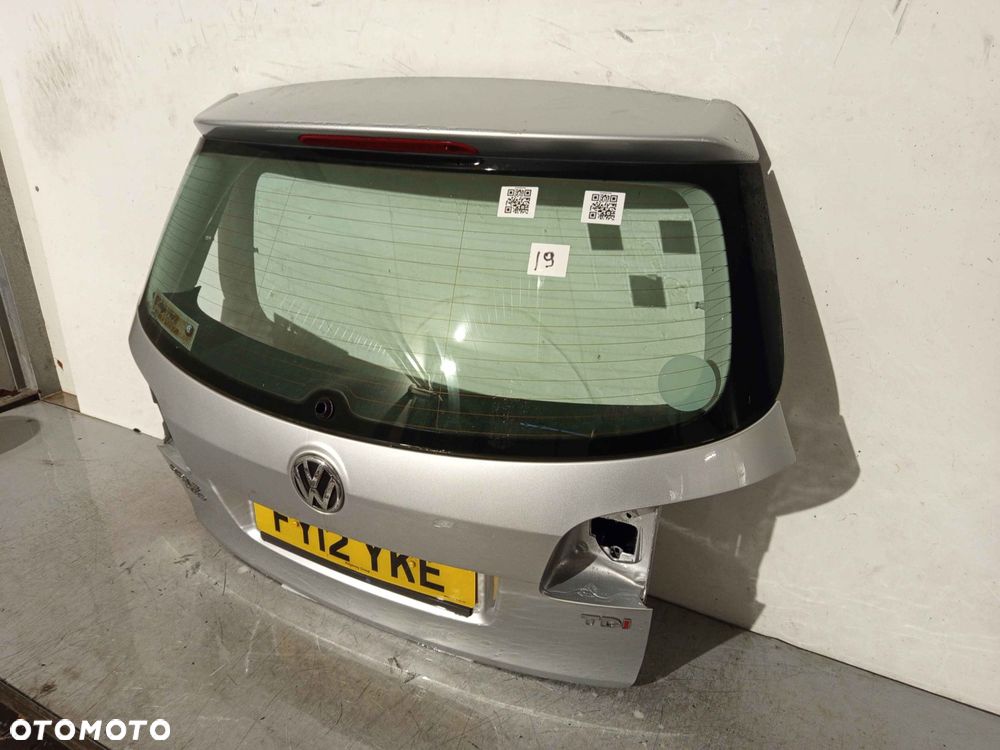 + KLAPA TYŁ TYLNA BAGAŻNIKA VW VOLKSWAGEN GOLF 5 V PLUS + LA7W SREBRNA - 2