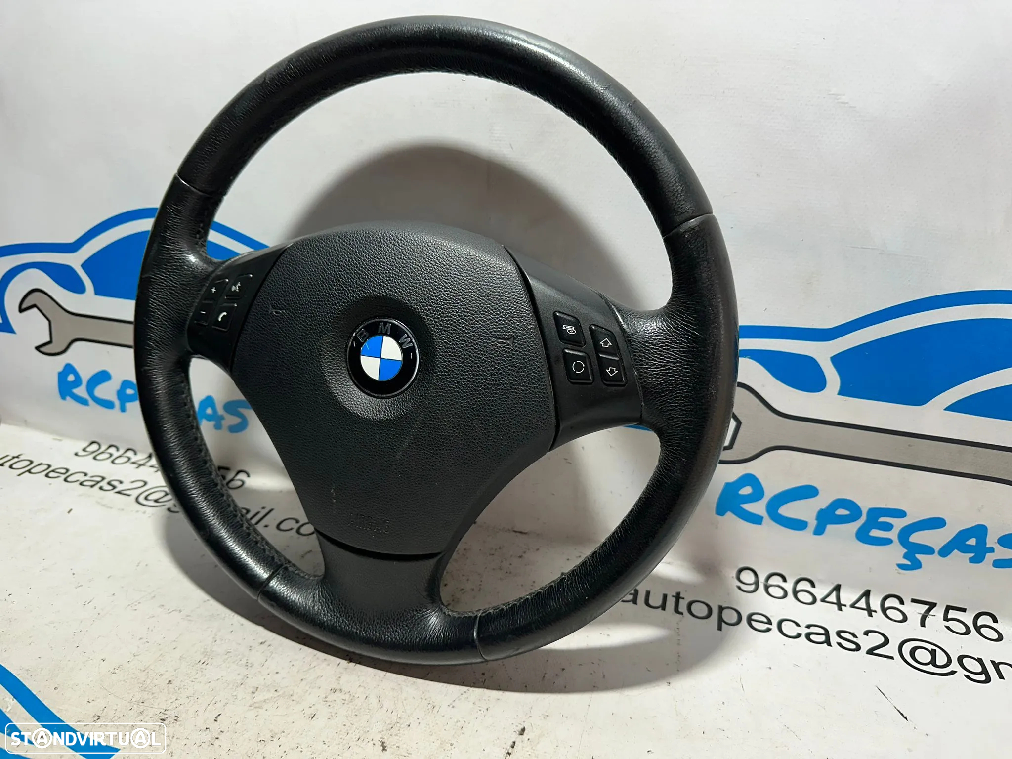 Volante Completo Pele Original Multifunções Comandos BMW Serie 1 3 X1 E83 6764547 - 4
