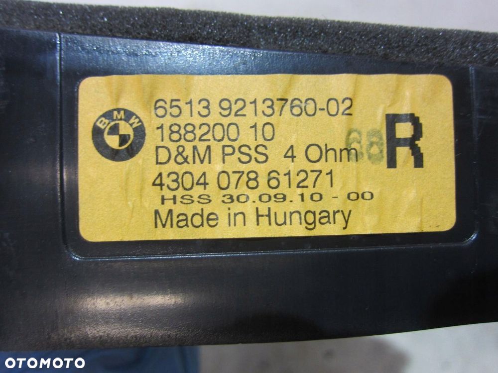 BMW X3 F25 GŁOŚNIK TOP HIFI PRAWY 9213760 LOGIC 7 TYLNY 65139213760 - 6