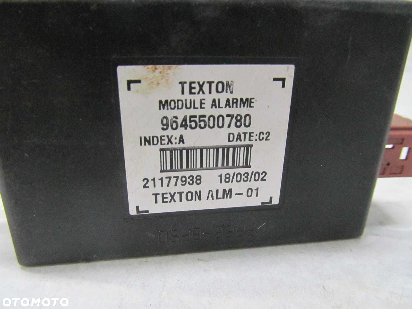 PEUGEOT 607 99-10 MODUL ALARMU 9645500780 - 5