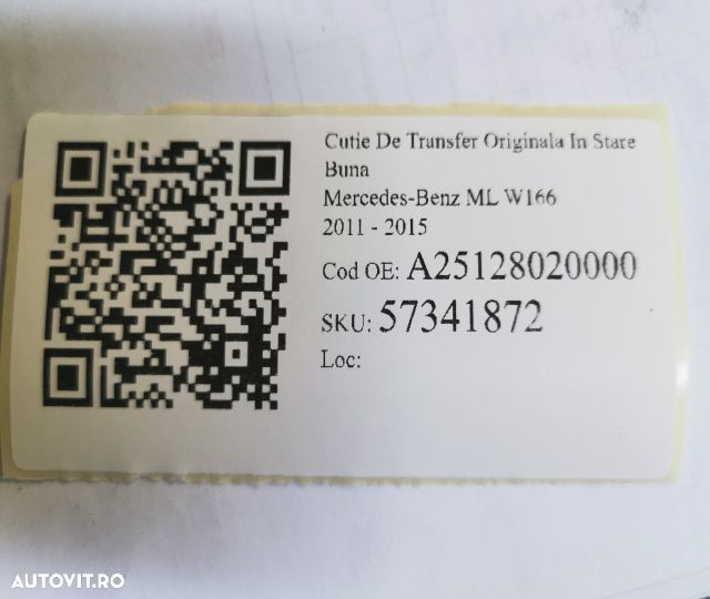 Cutie De Transfer Originala In Stare Buna Mercedes-Benz ML W166 2011 2 - 7