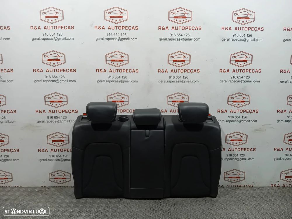 Conjunto Bancos Frente Frontal Trás Traseiro Audi A4 B8 S-Line Carro Sedan em Pele e Tecido Original - 9