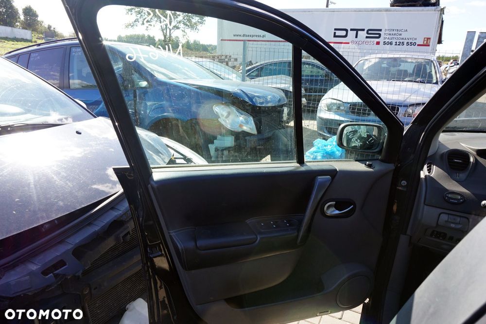 DRZWI PRZEDNIE LEWE SCENIC II PH2 LIFT NV676  CZARNY RENAULT 2006-2009 - 5