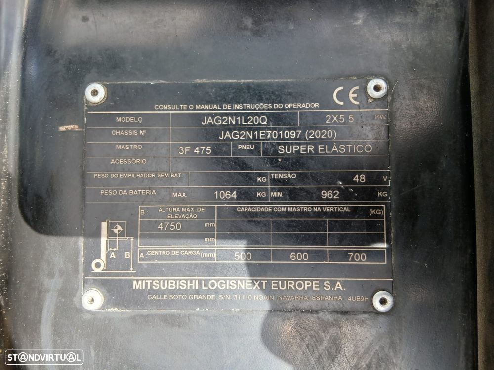 Nissan Unicarriers (Nissan) TX4-20L Empilhador Elétrico 2020 - 9