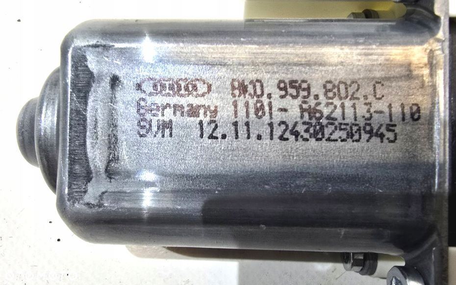 silniczek mechanizmu podnoszenia szyby prawy przód audi a1 8x 8x0959802c - 4