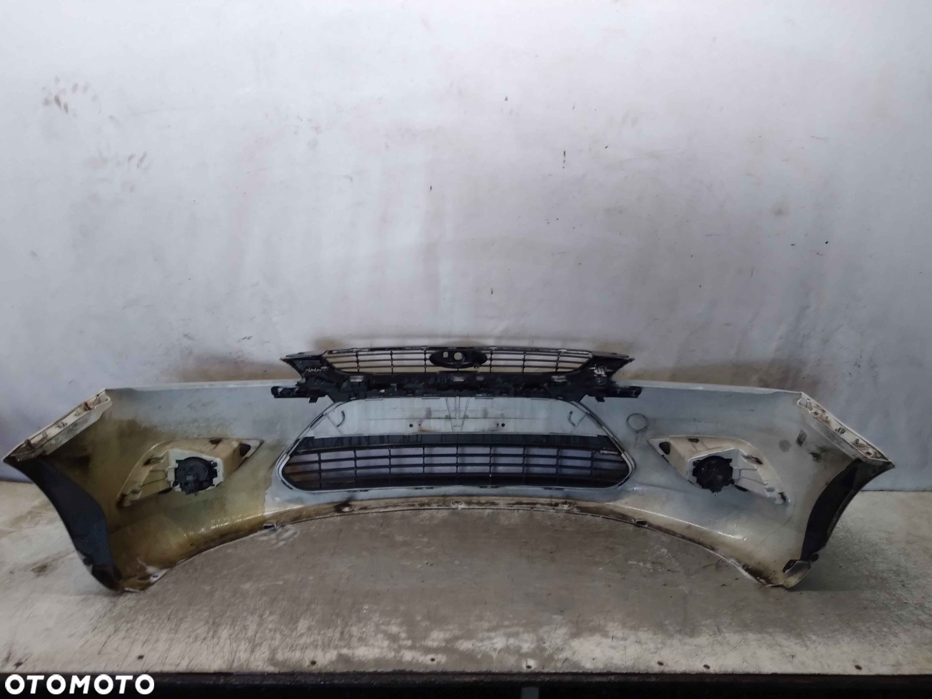 ^ ZDERZAK PRZÓD PRZEDNI FORD FOCUS MK.2 II 2 LIFT FL 03 SREBRNY HALOGENY - 7