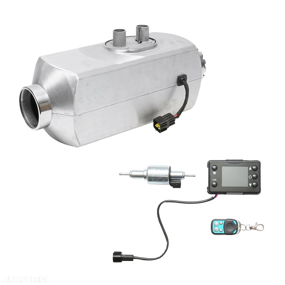 Incalzitor stationar, sirocou 12V, 5KW, display LCD, cu telecomanda si bujie Kyocera Breckner Germany\t - 1
