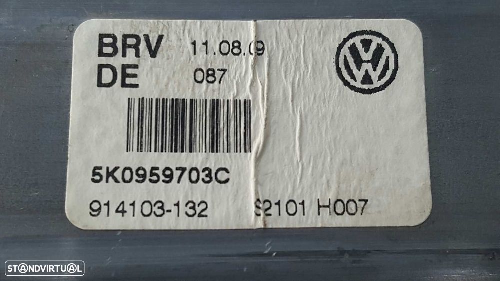 MOTOR ELEVADOR TRASEIRO ESQUERDO VOLKSWAGEN GOLF VI (5K1) ADVANCE - 3