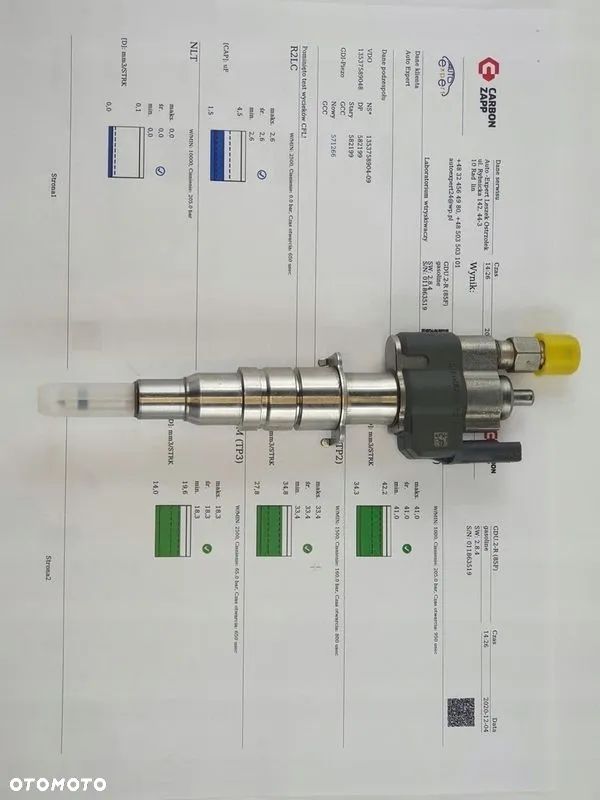 Sprzedaż regenerowanego Wtryskiwacza BMW OE 13537589261-04 - 6