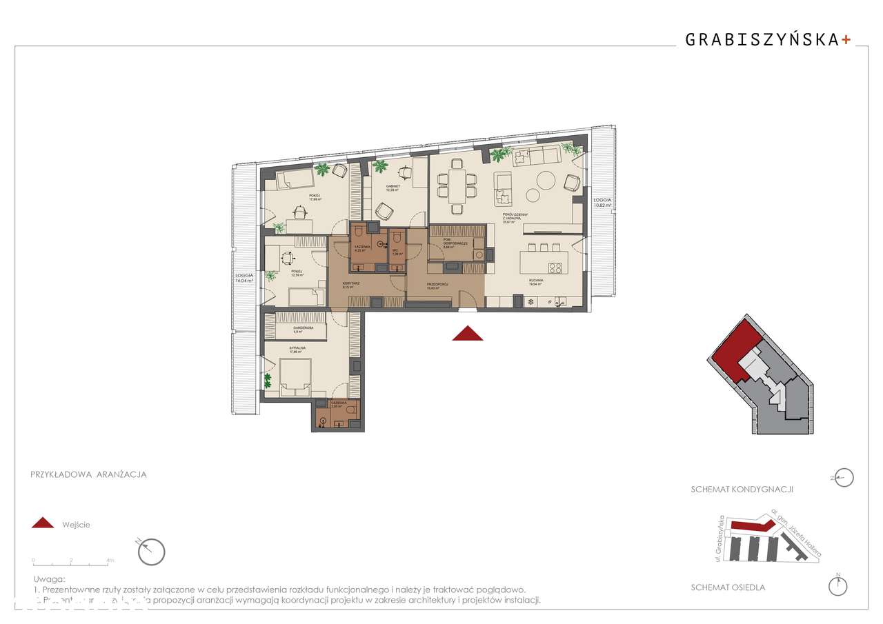 2-pokojowe 160m² (B.3.M.04)| Grabiszyńska + | Krzyki
