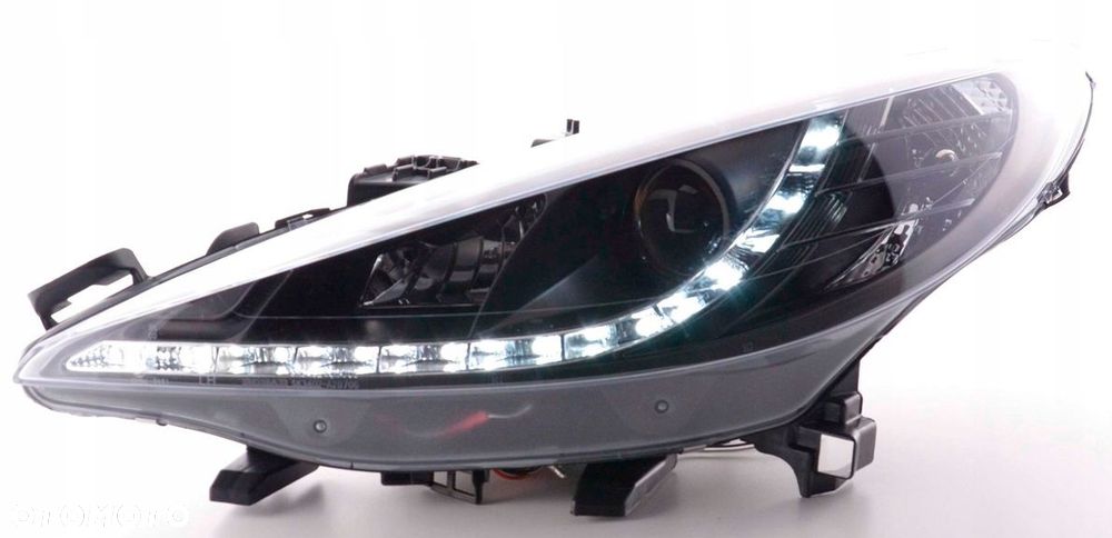 reflektory lampy kpl day line light led diody tuning peugeot 207 2006-2013 - 5